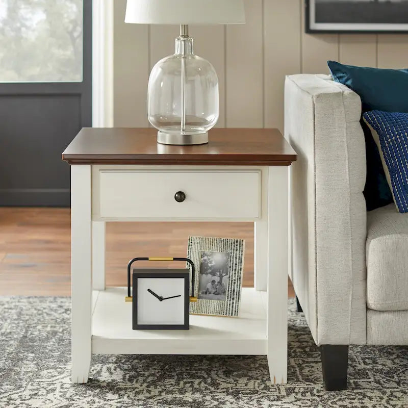 Round Top End Table - 24H x 23.75W x 23.75D