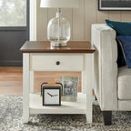 Round Top End Table - 24H x 23.75W x 23.75D
